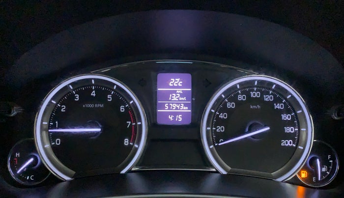 2015 Maruti Ciaz VXI+, Petrol, Manual, 57,943 km, Odometer Image