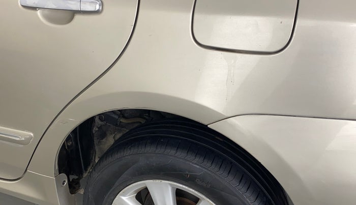 2012 Toyota Corolla Altis G AT, Petrol, Automatic, 91,323 km, Left quarter panel - Minor scratches