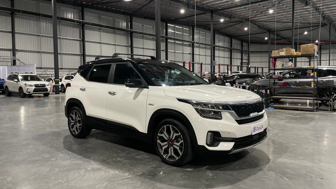 2021 Kia Seltos Gt-line (AWD), Automatic, 87502 km, Right Front Diagonal (45- Degree) View