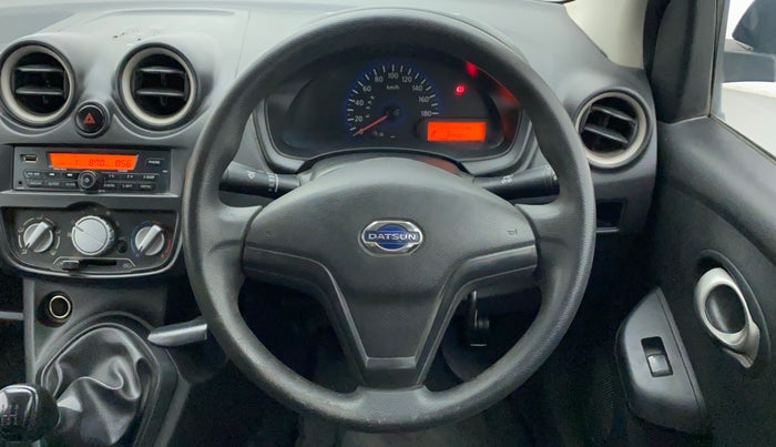 2018 Datsun Go Plus T, Petrol, Manual, 24,484 km, Steering Wheel Close Up