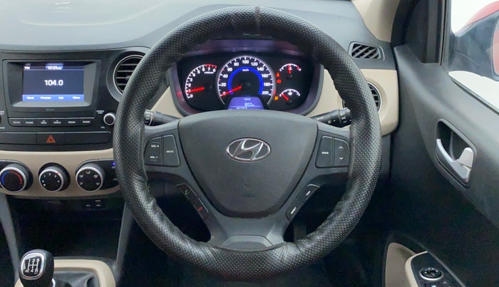 2018 Hyundai Grand i10 SPORTZ 1.2 KAPPA VTVT, Petrol, Manual, 19,867 km, Steering Wheel Close Up