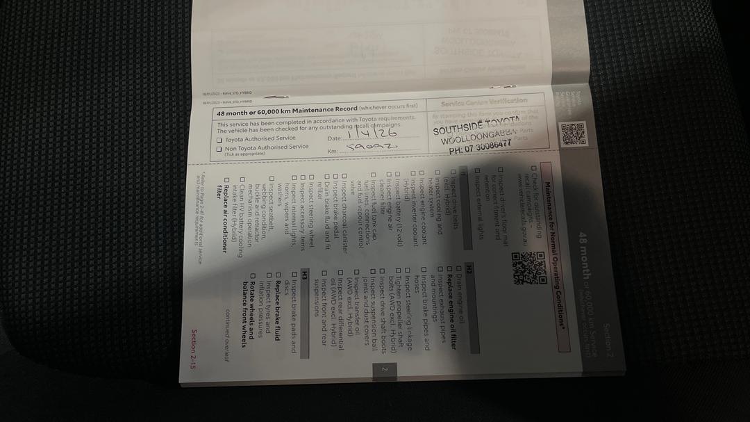 2022 Toyota RAV4 Gx (2WD), Automatic, 60089 km, Service History