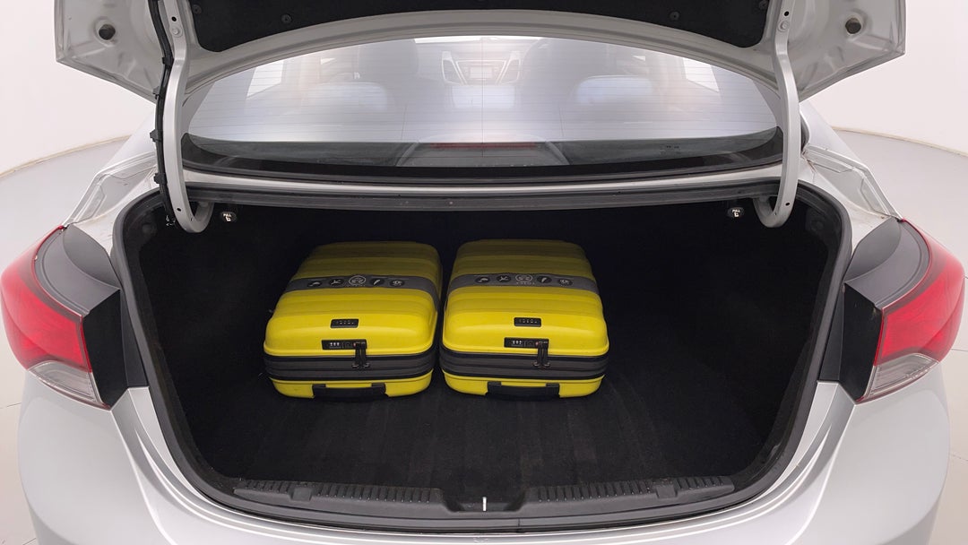 Boot Inside View with Luggage