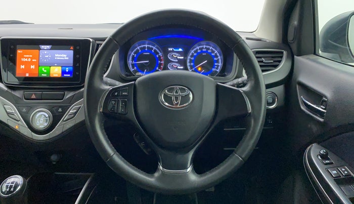 2020 Toyota Glanza V MT PETROL, Petrol, Manual, 24,252 km, Steering Wheel Close Up