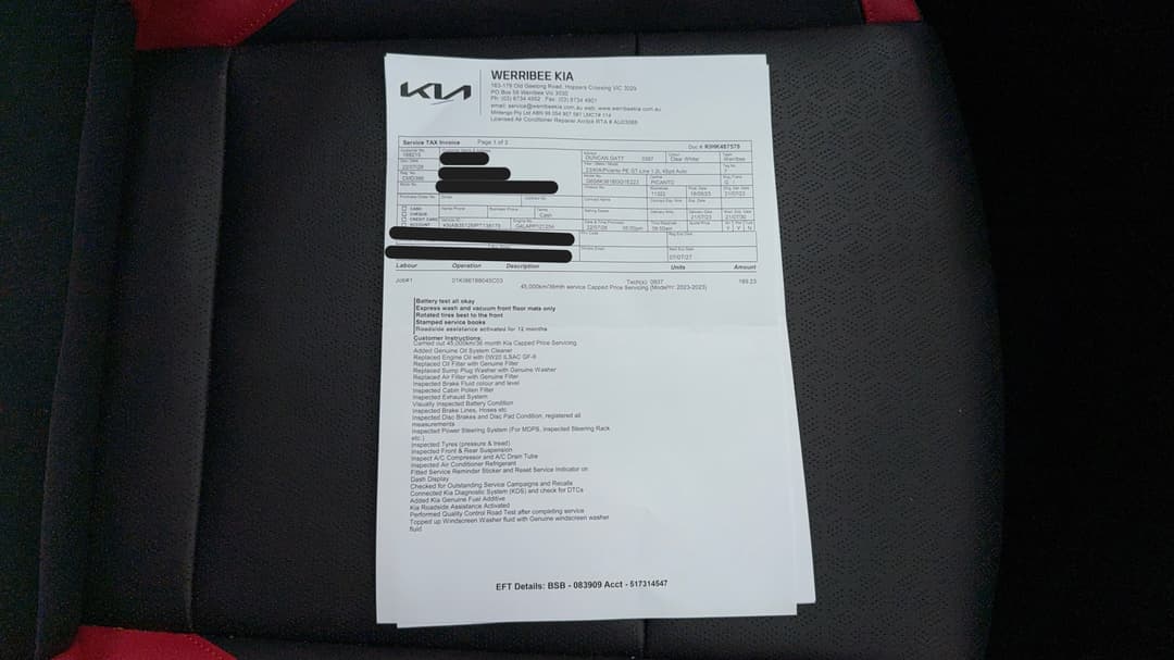 2023 Kia Picanto Gt-line (pe), Automatic, 11349 km, Service History