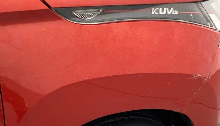 2017 Mahindra Kuv100 K2 6 STR, Petrol, Manual, 50,444 km, Right fender - Minor scratches