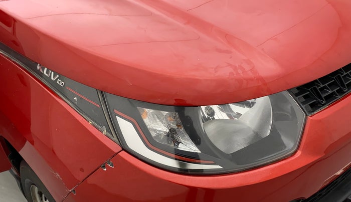 2017 Mahindra Kuv100 K2 6 STR, Petrol, Manual, 50,444 km, Right headlight - Minor scratches