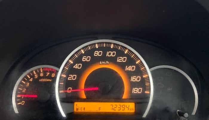 2015 Maruti Wagon R 1.0 VXI, Petrol, Manual, 72,393 km, Odometer Image