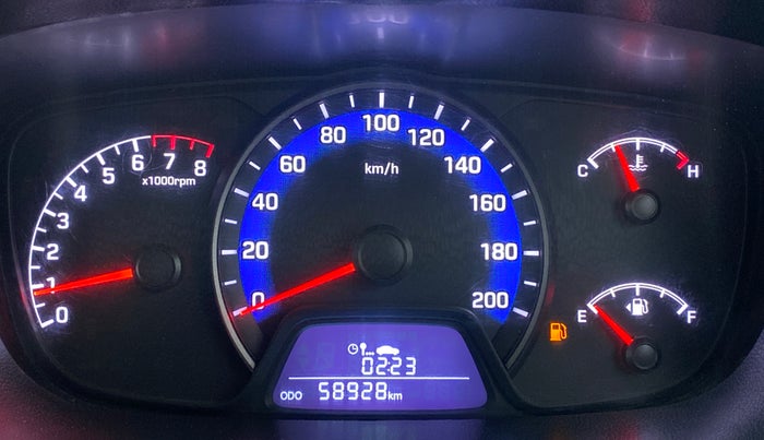 2018 Hyundai Xcent S 1.2, Petrol, Manual, 59,202 km, Odometer Image
