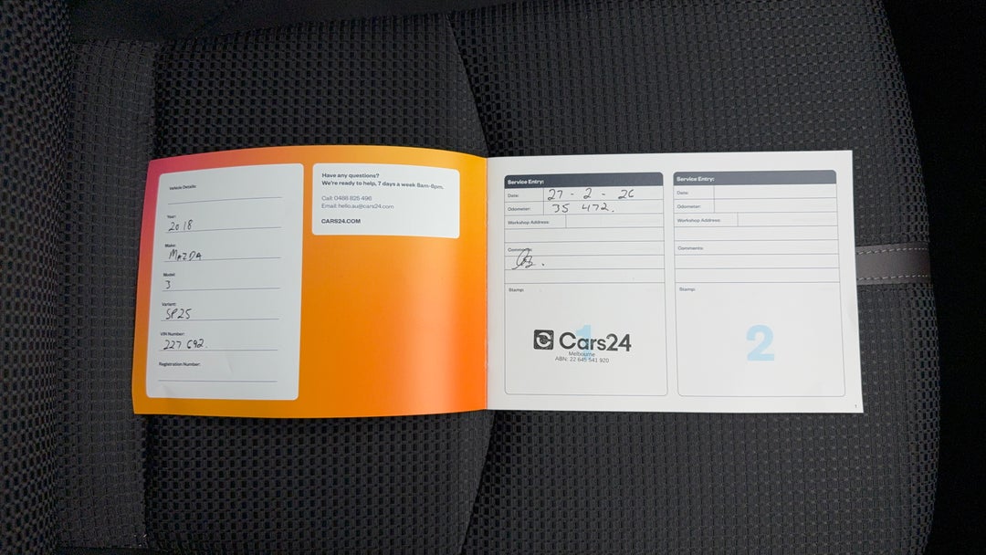 2018 Mazda 3 Sp25, Automatic, 35483 km, Service History