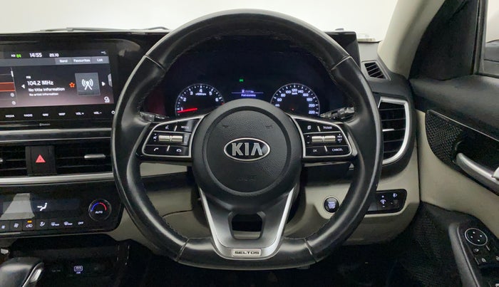 2019 KIA SELTOS HTX CVT 1.5 DUAL TONE, Petrol, Automatic, 27,245 km, Steering Wheel Close Up