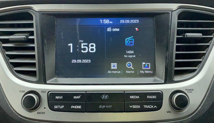 2019 Hyundai Verna 1.6 VTVT SX, CNG, Manual, 74,621 km, Infotainment system - GPS Card not working/missing