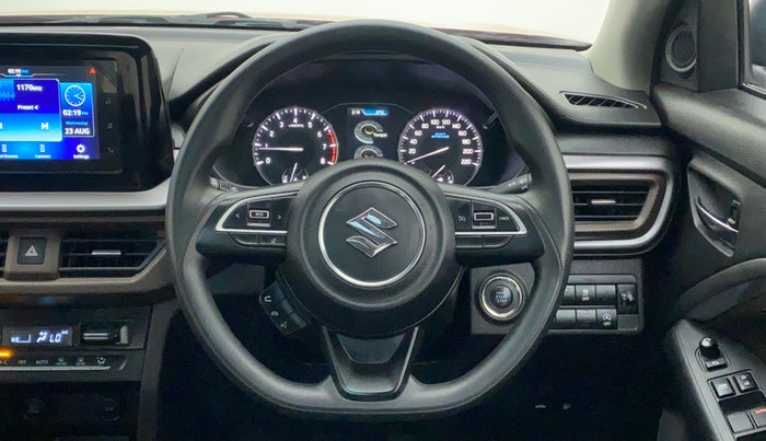 2022 Maruti BREZZA ZXI SMART HYBRID , Petrol, Manual, 3,636 km, Steering Wheel Close Up