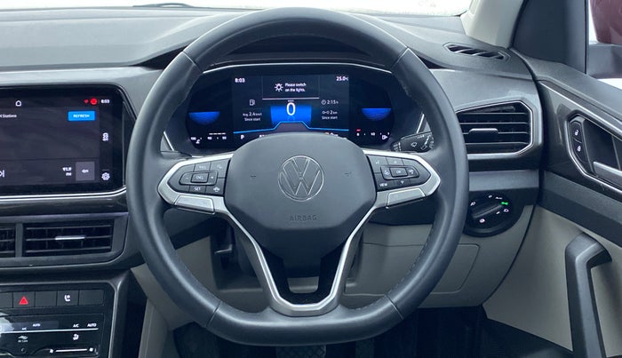 2022 Volkswagen TAIGUN TOPLINE  1.0 TSI AT, Petrol, Automatic, 8,456 km, Steering Wheel Close Up