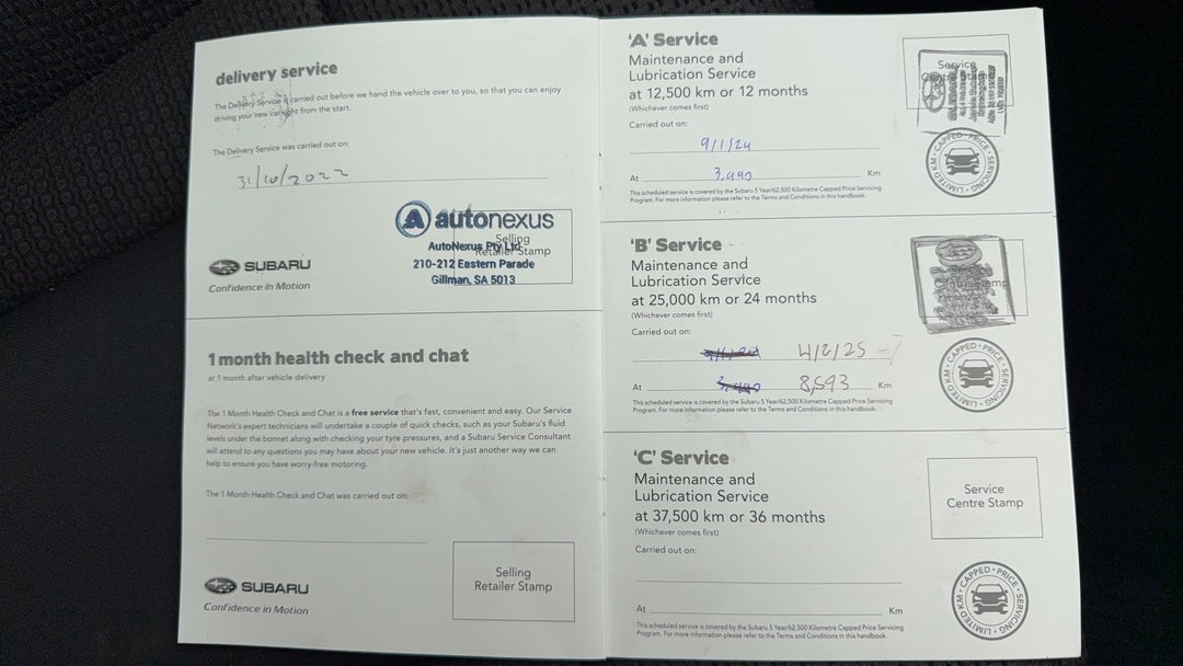 2022 Subaru Outback Awd, Automatic, 13079 km, Service History