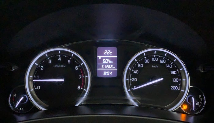 2016 Maruti Ciaz VXI, Petrol, Manual, 51,282 km, Odometer Image