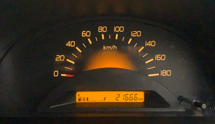 2013 Maruti Wagon R 1.0 LXI, Petrol, Manual, 21,606 km, Odometer Image