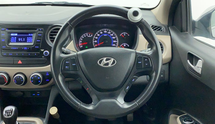 2016 Hyundai Grand i10 ASTA 1.2 KAPPA VTVT, Petrol, Manual, 28,157 km, Steering Wheel Close Up
