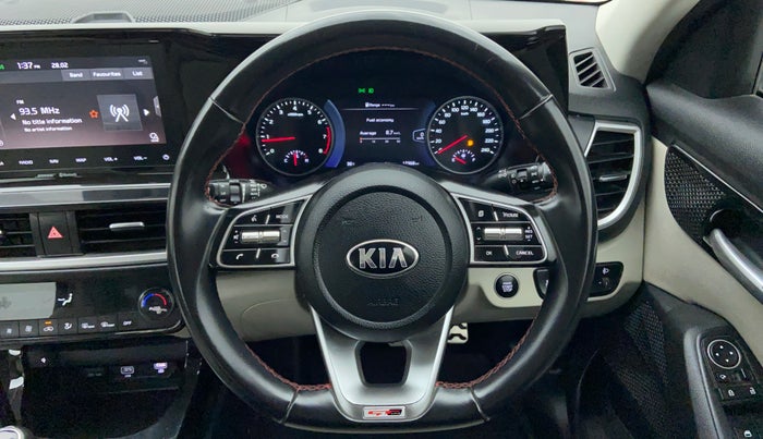 2019 KIA SELTOS GTX+ 1.4 MT, Petrol, Manual, 13,171 km, Steering Wheel Close Up