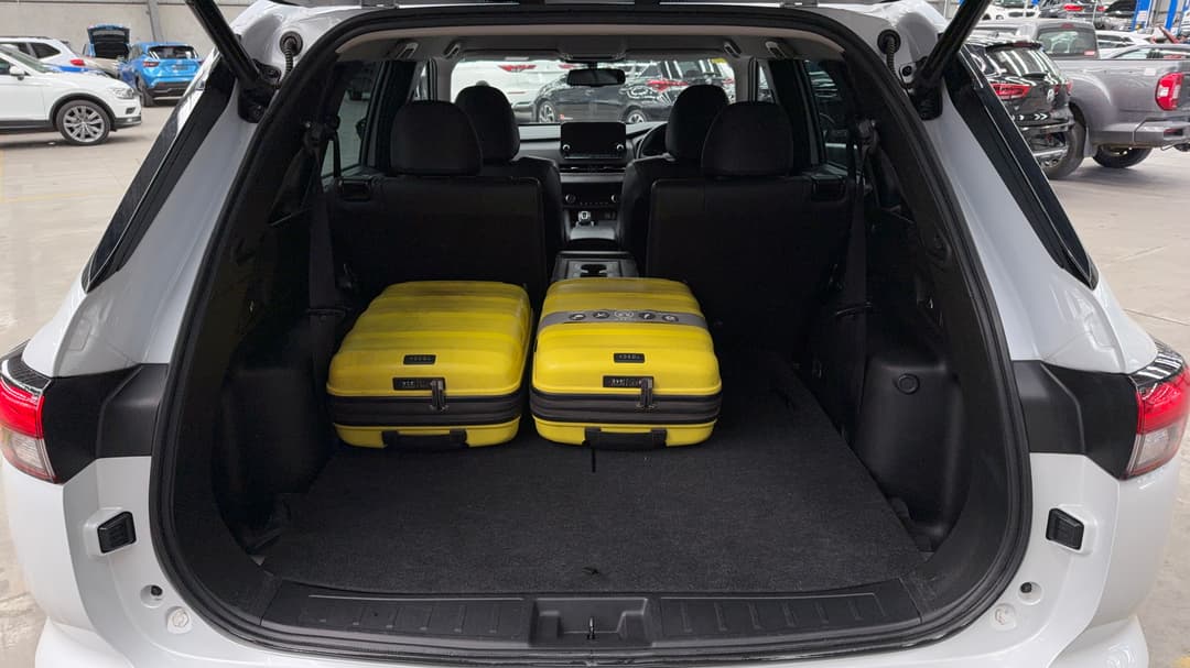 2022 Mitsubishi Outlander Aspire 7 Seat (2WD), Automatic, 78881 km, Boot Inside View with Luggage