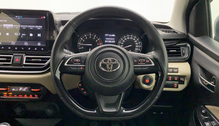2022 Toyota Glanza V, Petrol, Manual, 12,971 km, Steering Wheel Close Up