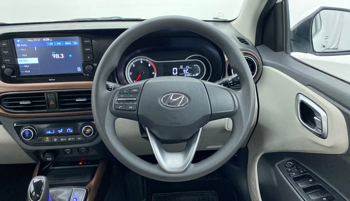 2020 Hyundai AURA SX+ AT 1.2CRDI, Diesel, Automatic, 12,495 km, Steering Wheel Close Up