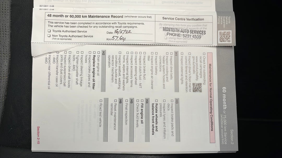 2018 Toyota C-HR Koba (2wd), Automatic, 67228 km, Service History