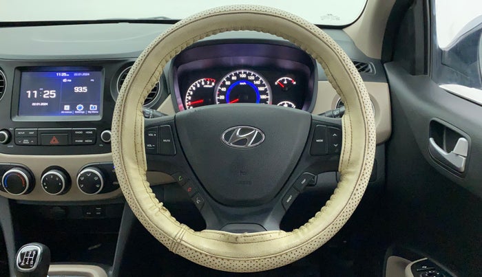 2018 Hyundai Grand i10 SPORTZ 1.2 KAPPA VTVT, Petrol, Manual, 16,566 km, Steering Wheel Close Up