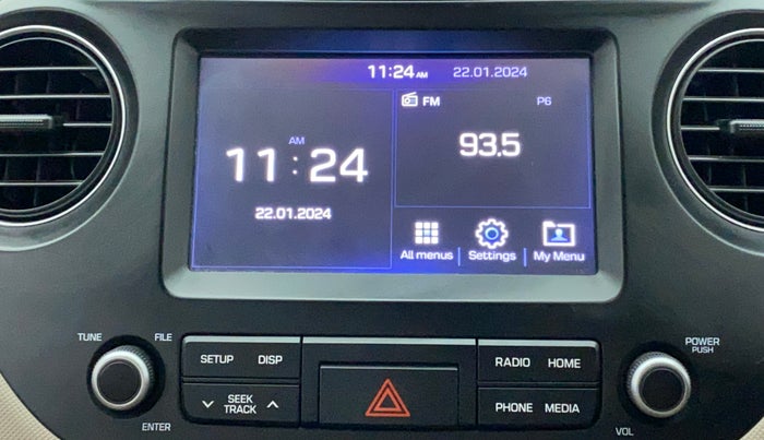 2018 Hyundai Grand i10 SPORTZ 1.2 KAPPA VTVT, Petrol, Manual, 16,566 km, Infotainment System