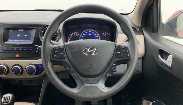 2017 Hyundai Grand i10 SPORTZ 1.2 KAPPA VTVT, Petrol, Manual, 44,758 km, Steering Wheel Close Up