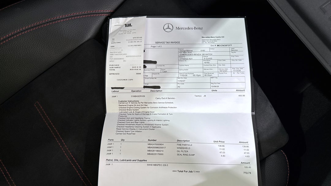 2022 Mercedes-benz A180 A180, Automatic, 18967 km, Service History