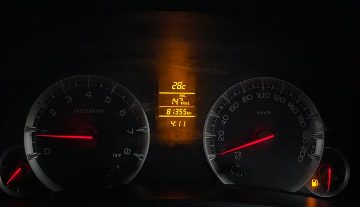 2017 Maruti Swift ZXI, Petrol, Manual, 81,355 km, Odometer Image