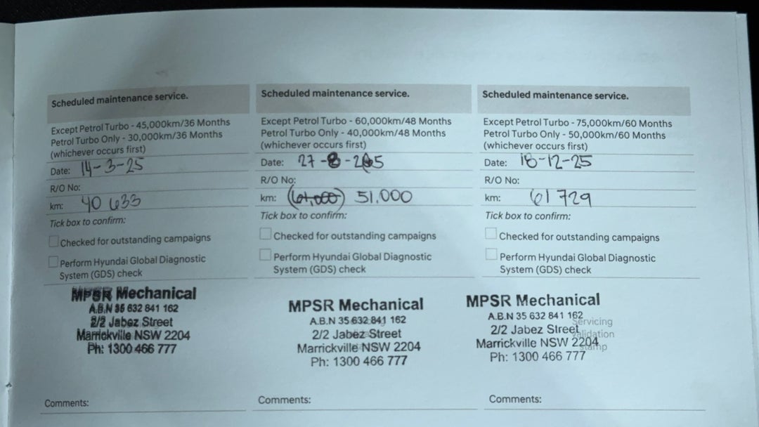 2023 Hyundai Venue Venue, Automatic, 64796 km, Service History