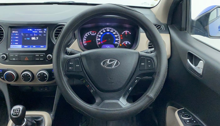2017 Hyundai Grand i10 Sportz(O) 1.2 MT, Petrol, Manual, 18,296 km, Steering Wheel Close-up