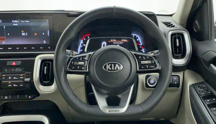 2021 KIA SONET HTX PLUS 1.5, Diesel, Manual, 33,161 km, Steering Wheel Close Up