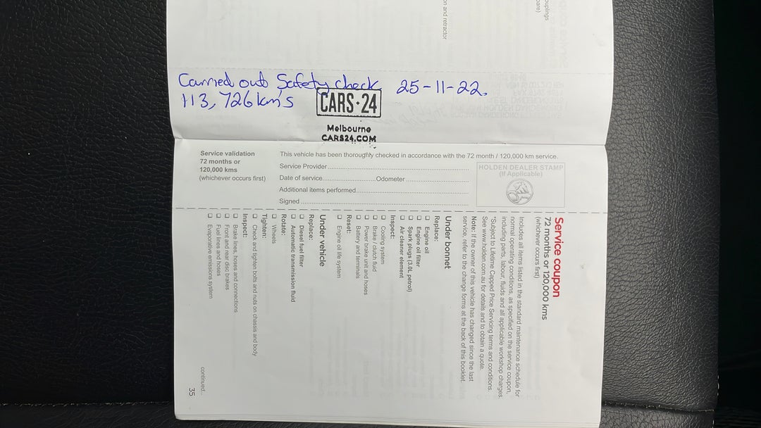 2017 Holden Captiva Active 7 Seater, Automatic, 113732 km, Service History