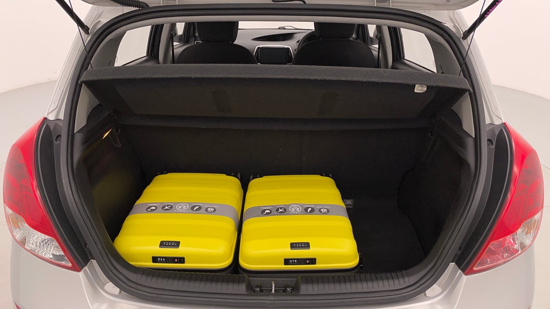 Boot Inside View with Luggage