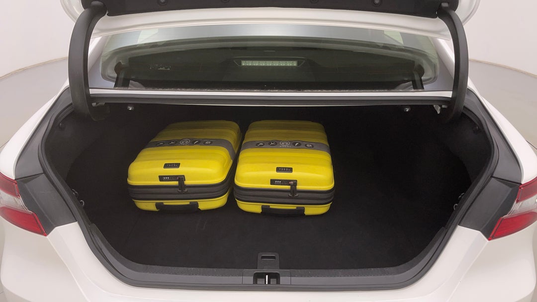 Boot Inside View with Luggage