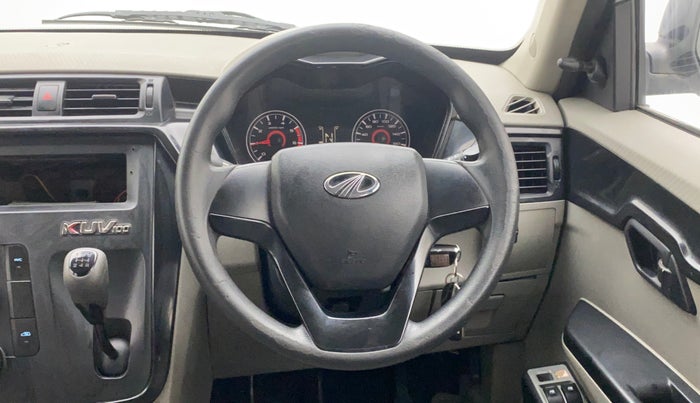 2016 Mahindra Kuv100 K2 PLUS 6 STR, Petrol, Manual, 71,668 km, Steering Wheel Close Up