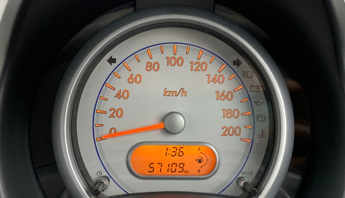 2014 Maruti Ritz VXI, Petrol, Manual, 57,215 km, Odometer Image