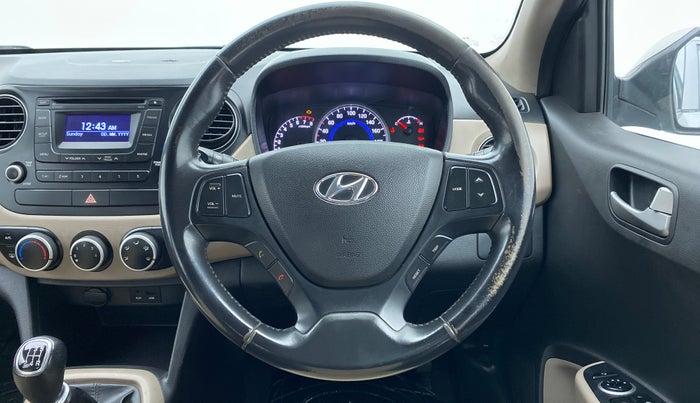2015 Hyundai Grand i10 ASTA 1.2 (O) VTVT, Petrol, Manual, 64,120 km, Steering Wheel