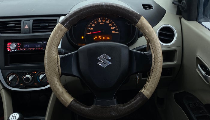 2014 Maruti Celerio VXI d, Petrol, Manual, 24,113 km, Steering Wheel Close Up