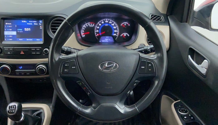 2017 Hyundai Grand i10 ASTA 1.2 KAPPA VTVT, Petrol, Manual, 88,020 km, Steering Wheel Close Up