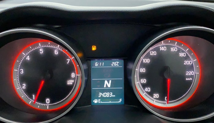 2018 Maruti Swift VXI AMT D, Petrol, Automatic, 34,242 km, Odometer Image