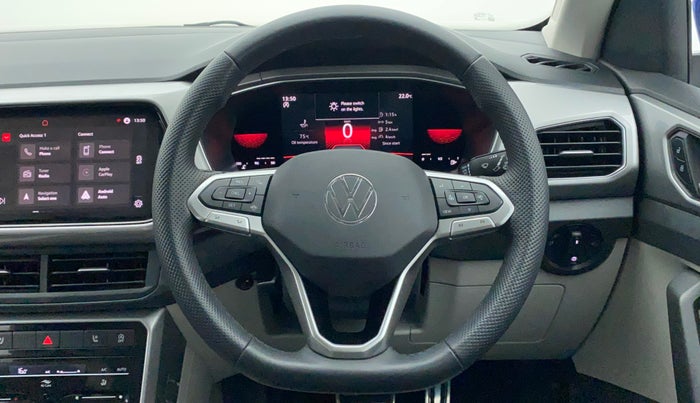2022 Volkswagen TAIGUN GT PLUS 1.5 TSI DSG, Petrol, Automatic, 1,728 km, Steering Wheel Close Up
