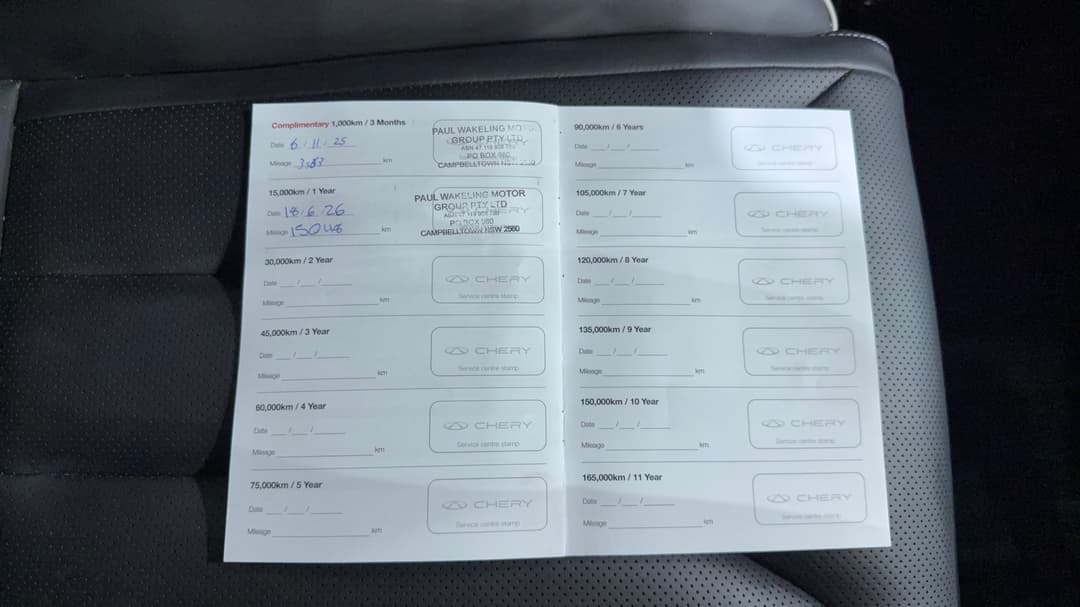 2025 Chery Tiggo 7 Ultimate, Automatic, 17910 km, Service History