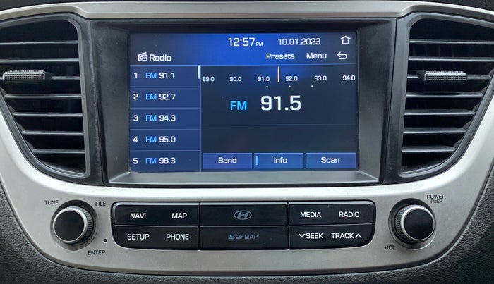 2018 Hyundai Verna 1.6 CRDI SX + AT, Diesel, Automatic, 91,198 km, Infotainment System