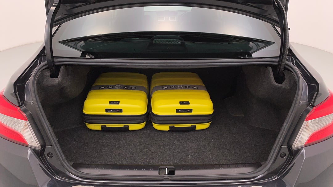 Boot Inside View with Luggage