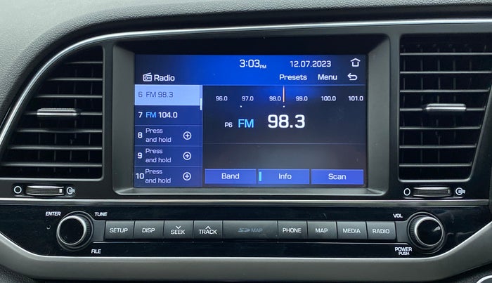 2019 Hyundai New Elantra 2.0 SX AT PETROL, Petrol, Automatic, 37,428 km, Infotainment System