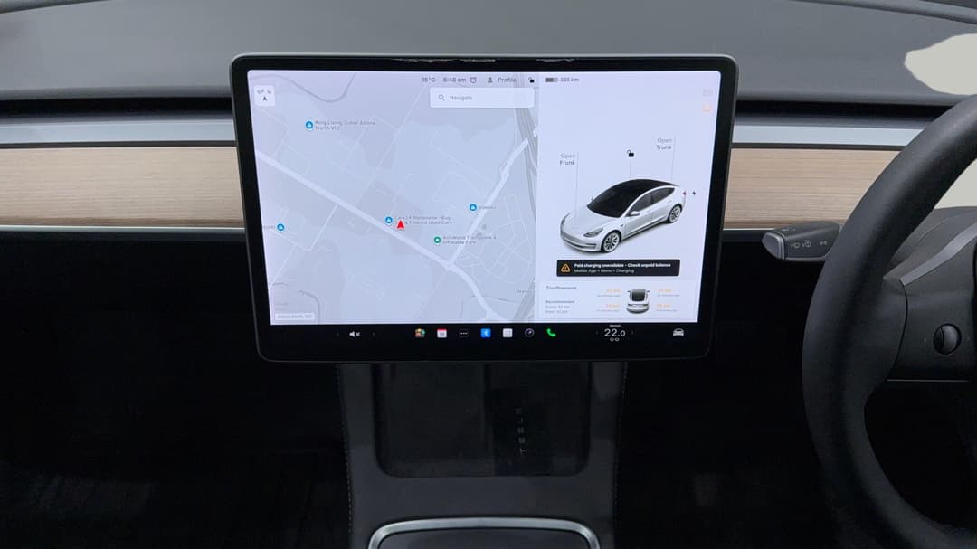 2021 Tesla Model 3 Long Range AWD, Automatic, 48744 km, Center Console